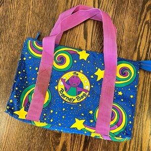 Vintage 90s Barney Book Bag